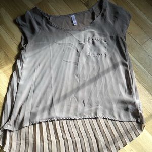 See-through pleated shirt from target